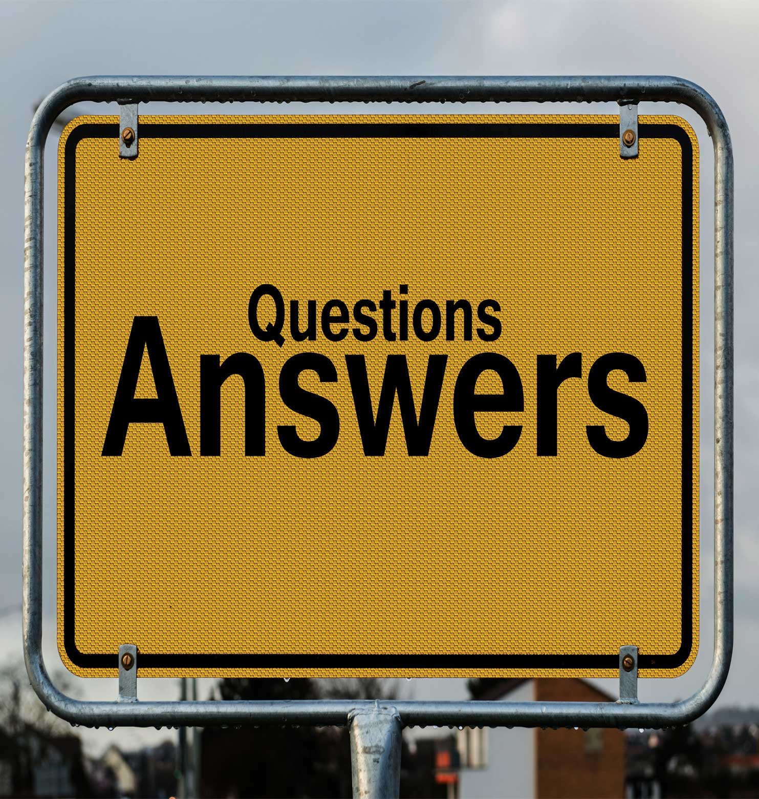 Question Answer Yellow Sign